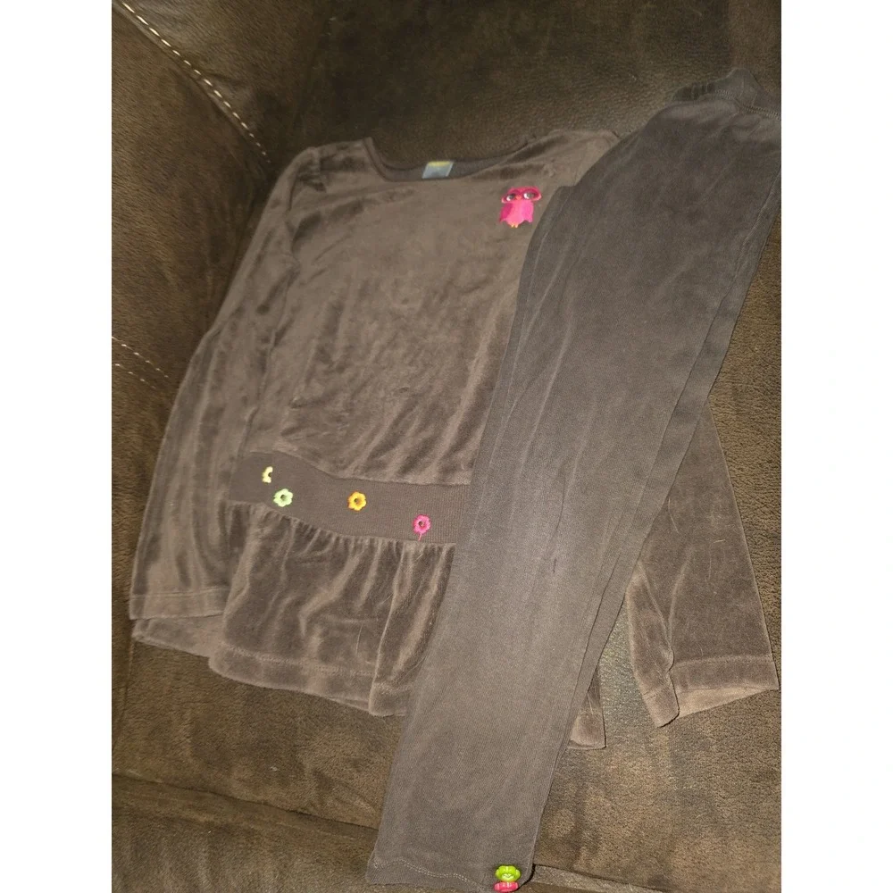 Gymboree fall for autumn owl top and leggings size 7 outfit